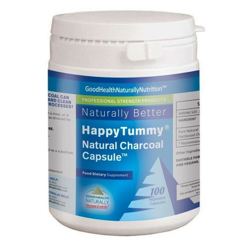 Happy Tummy Charcoal - 100 Capsules